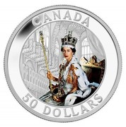 Canada 50 Dollars Queen's Coronation 2013 Proof KM# 1433 CANADA 50 DOLLARS coin reverse