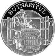 Moldova 50 Lei Cooperage - Folkloric Tradition 2008 Proof KM# 45 BUTNĂRITUL coin reverse Moldova 50 Lei Cooperage - Folkloric Tradition 2008 Proof KM# 45 BUTNĂRITUL coin reverse