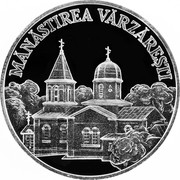 Moldova 50 Lei Monastery Varzaresti 2000 Proof KM# 95 MĂNĂSTIREA VĂRZĂREȘTI coin reverse Moldova 50 Lei Monastery Varzaresti 2000 Proof KM# 95 MĂNĂSTIREA VĂRZĂREȘTI coin reverse