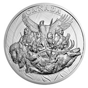 Canada 500 Dollars National Aboriginal Veterans Monument 2014 Proof KM# 1766 CANADA NLP coin reverse Canada 500 Dollars National Aboriginal Veterans Monument 2014 Proof KM# 1766 CANADA NLP coin reverse