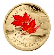 Canada 75 Dollars Fall - Maple Leaf 2010 Proof KM# 1004 CANADA 2010 CD 75 DOLLARS coin reverse Canada 75 Dollars Fall - Maple Leaf 2010 Proof KM# 1004 CANADA 2010 CD 75 DOLLARS coin reverse