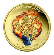 Canada 75 Dollars Olympic Spirit - Vancouver Olympic Games 2009 Proof KM# 909 VANCOUVER 2010 TM/MC SA 75 DOLLARS coin reverse Canada 75 Dollars Olympic Spirit - Vancouver Olympic Games 2009 Proof KM# 909 VANCOUVER 2010 TM/MC SA 75 DOLLARS coin reverse