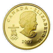 Canada 75 Dollars Royal Canadian Mounted Police 2007 Proof KM# 749 CANADA ∙ ELIZABETH II 2007 coin obverse Canada 75 Dollars Royal Canadian Mounted Police 2007 Proof KM# 749 CANADA ∙ ELIZABETH II 2007 coin obverse