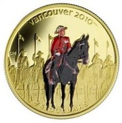 Canada 75 Dollars Royal Canadian Mounted Police 2007 Proof KM# 749 VANCOUVER 2010 TM/MC 75 DOLLARS coin reverse Canada 75 Dollars Royal Canadian Mounted Police 2007 Proof KM# 749 VANCOUVER 2010 TM/MC 75 DOLLARS coin reverse