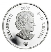 Canada 8 Dollars Maple of Long Life 2007 Proof KM# 731 ELIZABETH II 2007 D ∙ G ∙ REGINA coin obverse Canada 8 Dollars Maple of Long Life 2007 Proof KM# 731 ELIZABETH II 2007 D ∙ G ∙ REGINA coin obverse