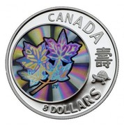 Canada 8 Dollars Maple of Long Life 2007 Proof KM# 731 CANADA 壽 8 DOLLARS coin reverse Canada 8 Dollars Maple of Long Life 2007 Proof KM# 731 CANADA 壽 8 DOLLARS coin reverse