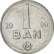 Moldova Ban 2000 KM# 1 Decimal Coinage 19 1 96 BAN C.D. coin reverse Moldova Ban 2000 KM# 1 Decimal Coinage 19 1 96 BAN C.D. coin reverse