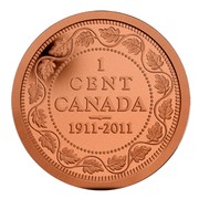 Canada Cent Canada Centenary 1911-2011 Proof KM# 1153 1 CENT CANADA 1911∙2011 coin reverse Canada Cent Canada Centenary 1911-2011 Proof KM# 1153 1 CENT CANADA 1911∙2011 coin reverse
