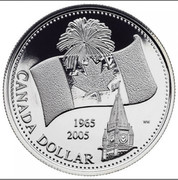Canada Dollar (Canadian Flag) KM# 549 1985 2005 CANADA DOLLAR WW coin reverse Canada Dollar (Canadian Flag) KM# 549 1985 2005 CANADA DOLLAR WW coin reverse