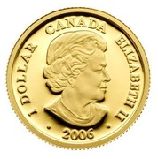 Canada Dollar Louis D'Or Mirliton 2006 Proof KM# 652 1 DOLLAR CANADA ELIZABETH II coin obverse Canada Dollar Louis D'Or Mirliton 2006 Proof KM# 652 1 DOLLAR CANADA ELIZABETH II coin obverse
