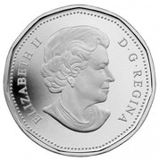 Canada Dollar Lucky Loonie 2012 Proof KM# 1256a ELIZABETH II D G REGINA coin obverse Canada Dollar Lucky Loonie 2012 Proof KM# 1256a ELIZABETH II D G REGINA coin obverse