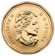 Canada Dollar Northern Harrier 2010 Prooflike KM# 996 ELIZABETH II D ∙ G ∙ REGINA coin obverse Canada Dollar Northern Harrier 2010 Prooflike KM# 996 ELIZABETH II D ∙ G ∙ REGINA coin obverse