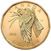 Canada Dollar Northern Harrier 2010 Prooflike KM# 996 CANADA AN 2010 DOLLAR coin reverse Canada Dollar Northern Harrier 2010 Prooflike KM# 996 CANADA AN 2010 DOLLAR coin reverse