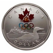 Canada Dollar Olympics Lucky Loonie 2004 Proof KM# 513a CANADA RRC 2004 DOLLAR coin reverse