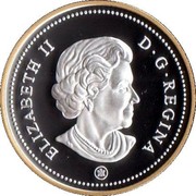 Canada Dollar Quebec City 2008 Proof KM# 785a ELIZABETH II D ∙ G ∙ REGINA coin obverse