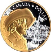 Canada Dollar Quebec City 2008 Proof KM# 785a CANADA DOLLAR 1608∙2008 coin reverse