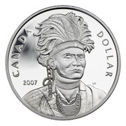 Canada Dollar Thayendanegea - Joseph Brant 2007 KM# 653 CANADA DOLLAR 2007 LM coin reverse Canada Dollar Thayendanegea - Joseph Brant 2007 KM# 653 CANADA DOLLAR 2007 LM coin reverse