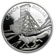 Canada Dollar The Cobalt Discovery 2003 KM# 450 CANADA DOLLAR 1903 2003 JM coin reverse