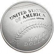 USA Half Dollar Baseball Hall of Fame 2014 S Proof KM# 576 UNITED STATES OF AMERICA HALF DOLLAR E PLURIBUS UNUM coin reverse USA Half Dollar Baseball Hall of Fame 2014 S Proof KM# 576 UNITED STATES OF AMERICA HALF DOLLAR E PLURIBUS UNUM coin reverse