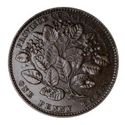 Canada One Penny Token Victoria 1856 Without LCW KM# 6 PROVINCE OF NOVA SCOTIA ONE PENNY TOKEN coin reverse Canada One Penny Token Victoria 1856 Without LCW KM# 6 PROVINCE OF NOVA SCOTIA ONE PENNY TOKEN coin reverse