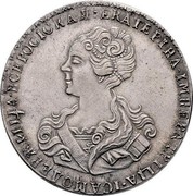 Russia Poltina Ekaterina I (Novodel) 1726 Krasny Mint, Moscow KM# NJ3 ЕКАТЕРІНА ІМПЕРАТРІЦА ІСАМОДЕРЖИЦА ВСЕРОСІСКАЯ coin obverse Russia Poltina Ekaterina I (Novodel) 1726 Krasny Mint, Moscow KM# NJ3 ЕКАТЕРІНА ІМПЕРАТРІЦА ІСАМОДЕРЖИЦА ВСЕРОСІСКАЯ coin obverse