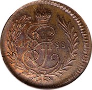 Russia Polushka Novodel 1788 Krasny Mint, Moscow KM# N204 1788 coin obverse Russia Polushka Novodel 1788 Krasny Mint, Moscow KM# N204 1788 coin obverse