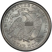USA Quar. Dol. Seated Liberty 1882 KM# A98 UNITED STATES OF AMERICA QUAR. DOL. IN GOD WE TRUST coin reverse USA Quar. Dol. Seated Liberty 1882 KM# A98 UNITED STATES OF AMERICA QUAR. DOL. IN GOD WE TRUST coin reverse