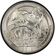 USA Quarter Dollar Yellowstone National Park 2010 D KM# 470 YELLOWSTONE WYOMING E PLURIBUS UNUM coin reverse USA Quarter Dollar Yellowstone National Park 2010 D KM# 470 YELLOWSTONE WYOMING E PLURIBUS UNUM coin reverse
