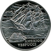 Belarus Rouble Amerigo Vespucci 2010 Proof KM# 263 AMERIGO VESPUCCI coin reverse Belarus Rouble Amerigo Vespucci 2010 Proof KM# 263 AMERIGO VESPUCCI coin reverse