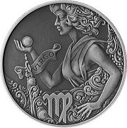 Belarus Rouble Virgo 2015 KM# 490 VIRGO coin reverse Belarus Rouble Virgo 2015 KM# 490 VIRGO coin reverse