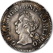 UK 1/2 Crown Oliver Cromwell (Pattern) 1656 KM# PnD27 OLIVAR∙D∙G R∙P∙ANG∙SCO∙HIB PRO coin obverse UK 1/2 Crown Oliver Cromwell (Pattern) 1656 KM# PnD27 OLIVAR∙D∙G R∙P∙ANG∙SCO∙HIB PRO coin obverse