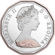 Canada 1 Cent Maple Twig Design (1982) 2017 Proof ELIZABETH II D G REGINA coin obverse Canada 1 Cent Maple Twig Design (1982) 2017 Proof ELIZABETH II D G REGINA coin obverse