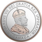 Canada 1 Cent Small Leaves Design (1908) 2017 Proof EDWADVS VII DEI GRATIA REX IMPERATOR CANADA DES coin obverse Canada 1 Cent Small Leaves Design (1908) 2017 Proof EDWADVS VII DEI GRATIA REX IMPERATOR CANADA DES coin obverse