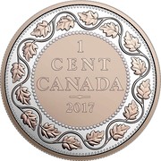 Canada 1 Cent Small Leaves Design (1911) 2017 Proof 1 CENT CANADA 2017 coin reverse Canada 1 Cent Small Leaves Design (1911) 2017 Proof 1 CENT CANADA 2017 coin reverse