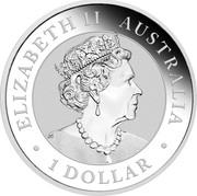 Australia 1 Dollar Wedge-Tailed Eagle 2019 ELIZABETH II AUSTRALIA • 1 DOLLAR • JC coin obverse Australia 1 Dollar Wedge-Tailed Eagle 2019 ELIZABETH II AUSTRALIA • 1 DOLLAR • JC coin obverse