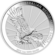Australia 1 Dollar Wedge-Tailed Eagle 2019 AUSTRALIAN WEDGE-TAILED EAGLE 2019 1 OZ 9999 SILVER P JM coin reverse Australia 1 Dollar Wedge-Tailed Eagle 2019 AUSTRALIAN WEDGE-TAILED EAGLE 2019 1 OZ 9999 SILVER P JM coin reverse