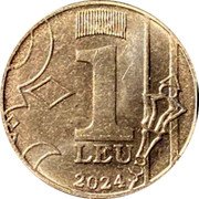 Moldova 1 Leu The Crescent 2024 R/M 1 BNM BNM BNM LEU 2018 coin reverse Moldova 1 Leu The Crescent 2024 R/M 1 BNM BNM BNM LEU 2018 coin reverse