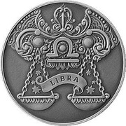 Belarus 1 Rouble Libra 2015 Antique finish KM# 544 LIBRA coin reverse Belarus 1 Rouble Libra 2015 Antique finish KM# 544 LIBRA coin reverse