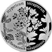 Belarus 1 Rouble Square-stemmed St. John's Wort 2014 Proof-like KM# A459 HYPERICUM TETRAPTERUM СВЯТАЯННІК ЧАТЫРОХКРЫЛЫ coin reverse Belarus 1 Rouble Square-stemmed St. John's Wort 2014 Proof-like KM# A459 HYPERICUM TETRAPTERUM СВЯТАЯННІК ЧАТЫРОХКРЫЛЫ coin reverse