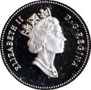 Canada 10 Cents (Royal Canadian Mint) KM# 311 ELIZABETH II D∙G∙REGINA coin obverse Canada 10 Cents (Royal Canadian Mint) KM# 311 ELIZABETH II D∙G∙REGINA coin obverse