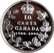 Canada 10 Cents (Royal Canadian Mint) KM# 311 10 CENTS CANADA 1908-1998 coin reverse Canada 10 Cents (Royal Canadian Mint) KM# 311 10 CENTS CANADA 1908-1998 coin reverse