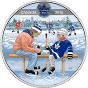 Canada 10 Dollars Learning to Play - Toronto Maple Leafs 2018 Matte Proof CANADA 2018 JM coin reverse