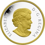 Canada 10 Dollars O Canada Goose 2014 ELIZABETH II D • G • REGINA SB coin obverse
