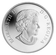 Canada 10 Dollars Peregrine Falcon 2011 Proof KM# 1205 ELIZABETH II D ∙ G ∙ REGINA coin obverse Canada 10 Dollars Peregrine Falcon 2011 Proof KM# 1205 ELIZABETH II D ∙ G ∙ REGINA coin obverse