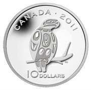 Canada 10 Dollars Peregrine Falcon 2011 Proof KM# 1205 CANADA ∙ 2011 CH 10 DOLLARS coin reverse Canada 10 Dollars Peregrine Falcon 2011 Proof KM# 1205 CANADA ∙ 2011 CH 10 DOLLARS coin reverse