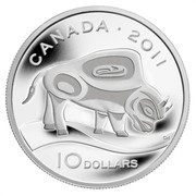 Canada 10 Dollars The Wood Bison 2011 Proof KM# 1201 CANADA ∙ 2011 CH 10 DOLLARS coin reverse Canada 10 Dollars The Wood Bison 2011 Proof KM# 1201 CANADA ∙ 2011 CH 10 DOLLARS coin reverse