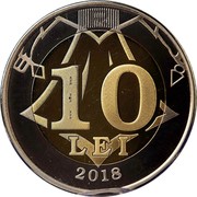 Moldova 10 Lei The princely dynastic shield 2018  R/M 10 BNM BNM BNM LEI 2018 coin reverse Moldova 10 Lei The princely dynastic shield 2018  R/M 10 BNM BNM BNM LEI 2018 coin reverse