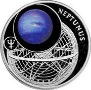 Belarus 10 Roubles Neptune 2012 MW Proof KM# 508 NEPTUNUS coin reverse Belarus 10 Roubles Neptune 2012 MW Proof KM# 508 NEPTUNUS coin reverse