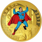 Canada 100 Dollars Iconic Superman 2015 Proof KM# 1873 CANADA 2015 100 DOLLARS coin reverse