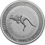 Australia 100 Dollars Kangaroo 2019 P BU AUSTRALIAN KANGAROO 2019 1 OZ 9995 PLATINUM coin reverse Australia 100 Dollars Kangaroo 2019 P BU AUSTRALIAN KANGAROO 2019 1 OZ 9995 PLATINUM coin reverse